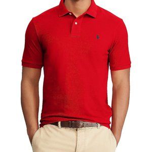 Polo Ralph Lauren Custom Fit Solid Mesh Polo Shirt Rated